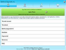 Tablet Screenshot of batteryupgrade.hu