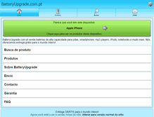 Tablet Screenshot of batteryupgrade.com.pt