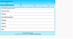 Desktop Screenshot of m.batteryupgrade.com