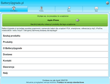 Tablet Screenshot of batteryupgrade.pl