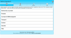 Desktop Screenshot of m.batteryupgrade.fr