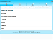 Tablet Screenshot of m.batteryupgrade.fr